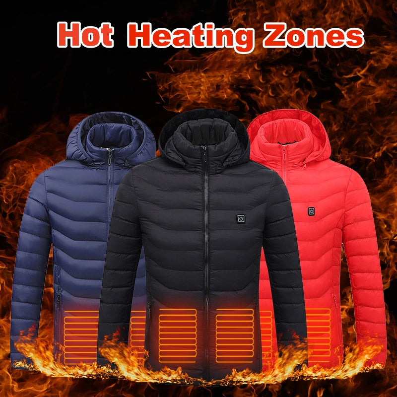 The Ultimate Winter Jacket – Heated Puffer with Powerful Wind Resistance